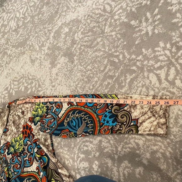 Women’s Radzoli XL multi-colored vibrant print cowl neck pullover - Picture 10 of 13